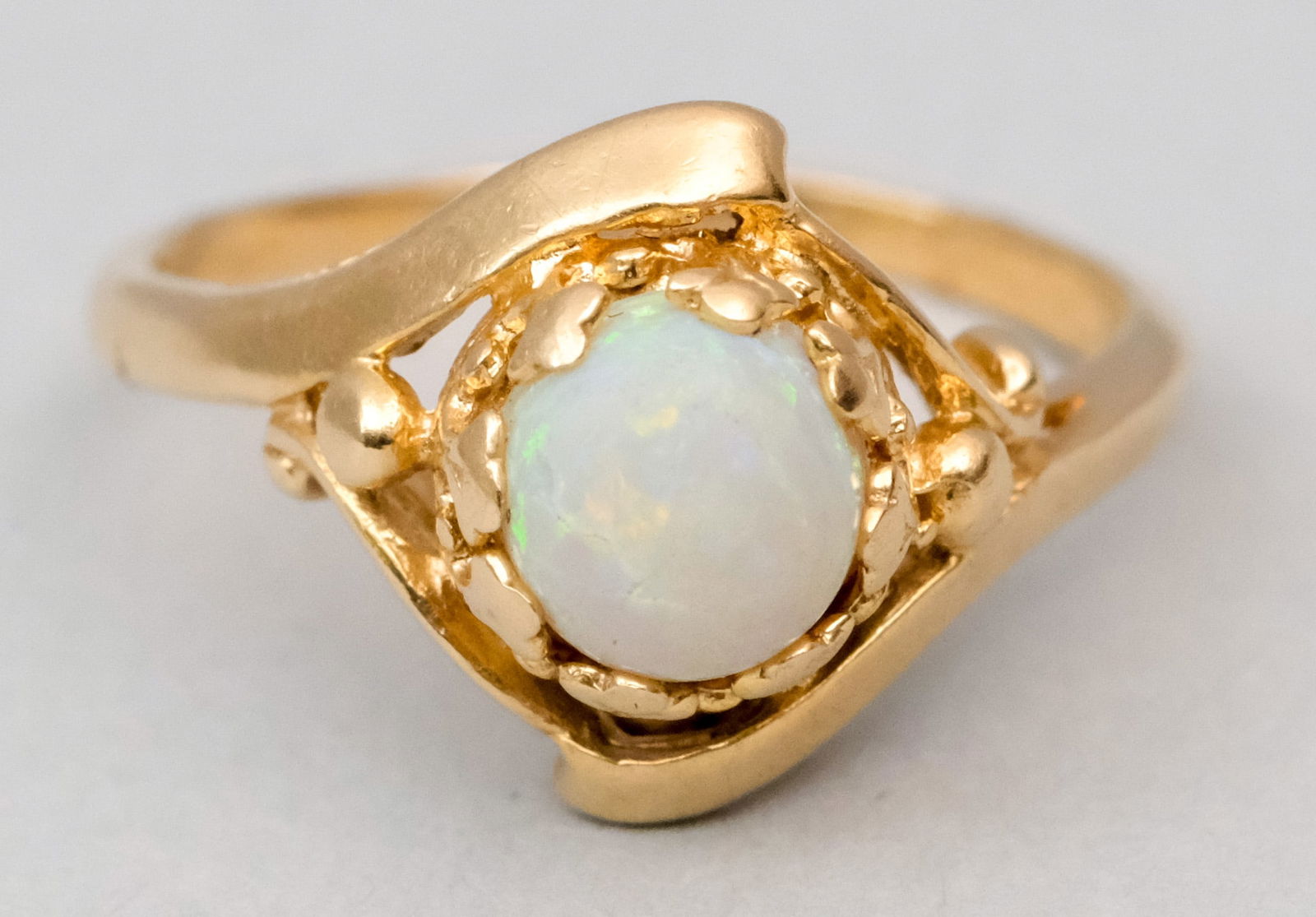 14k Gold & Opal Cabochon Ring (1 of 9)