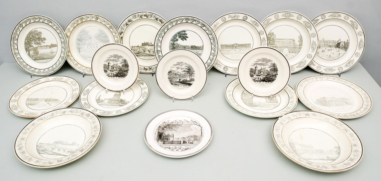 Group Antique French Creil Creamware (1 of 15)