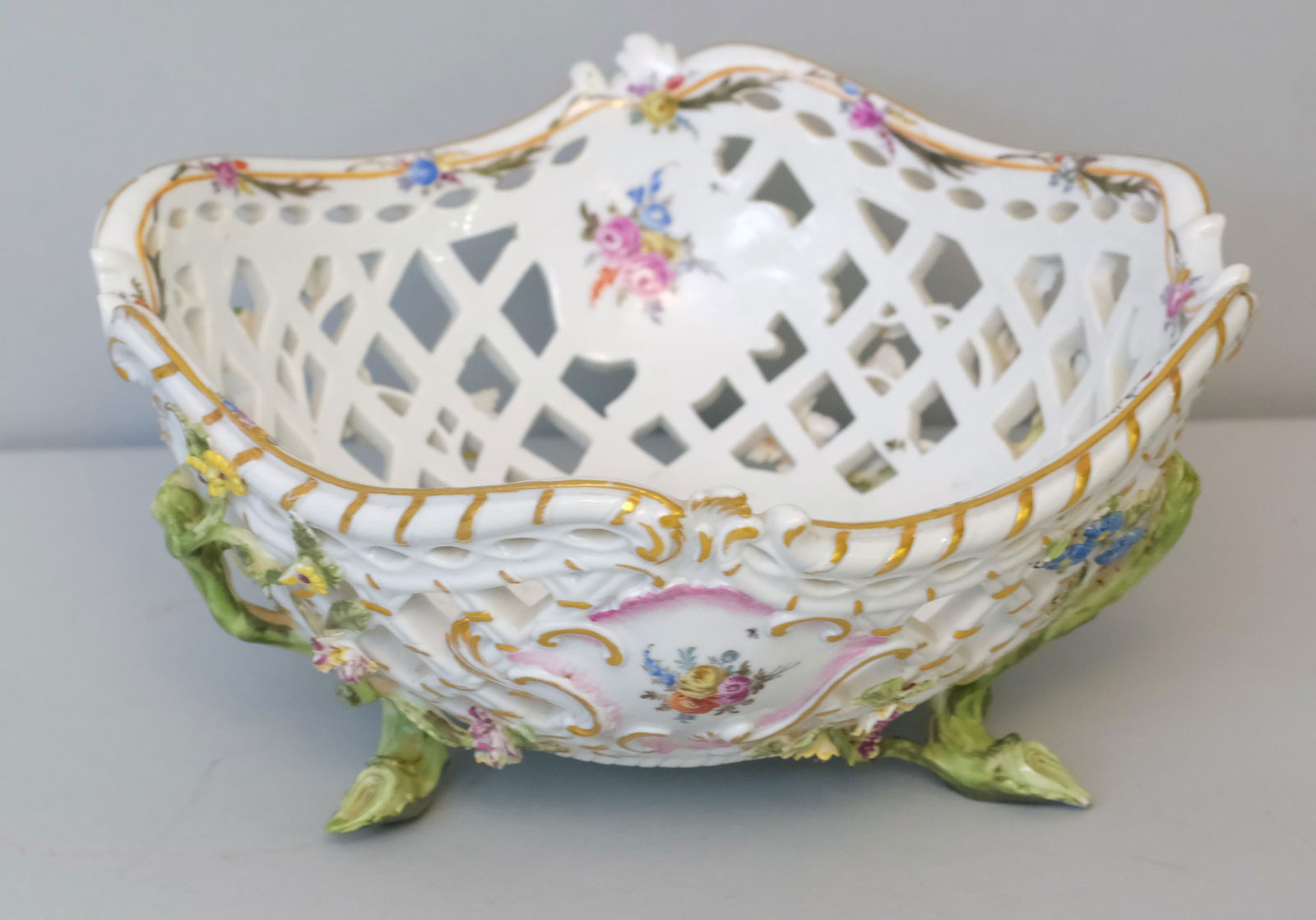 Early Antique Meissen Porcelain Basket (1 of 8)