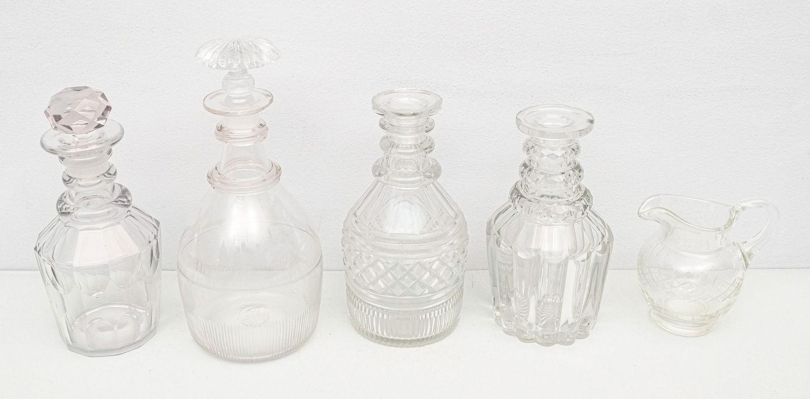 Group of Antique Anglo Irish Crystal Decanters (1 of 7)