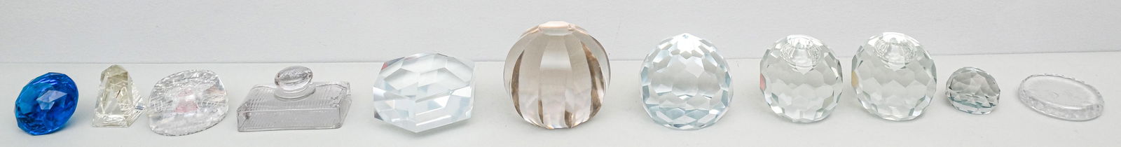 Group of Antique Cut Glass Paperweights (1 of 8)