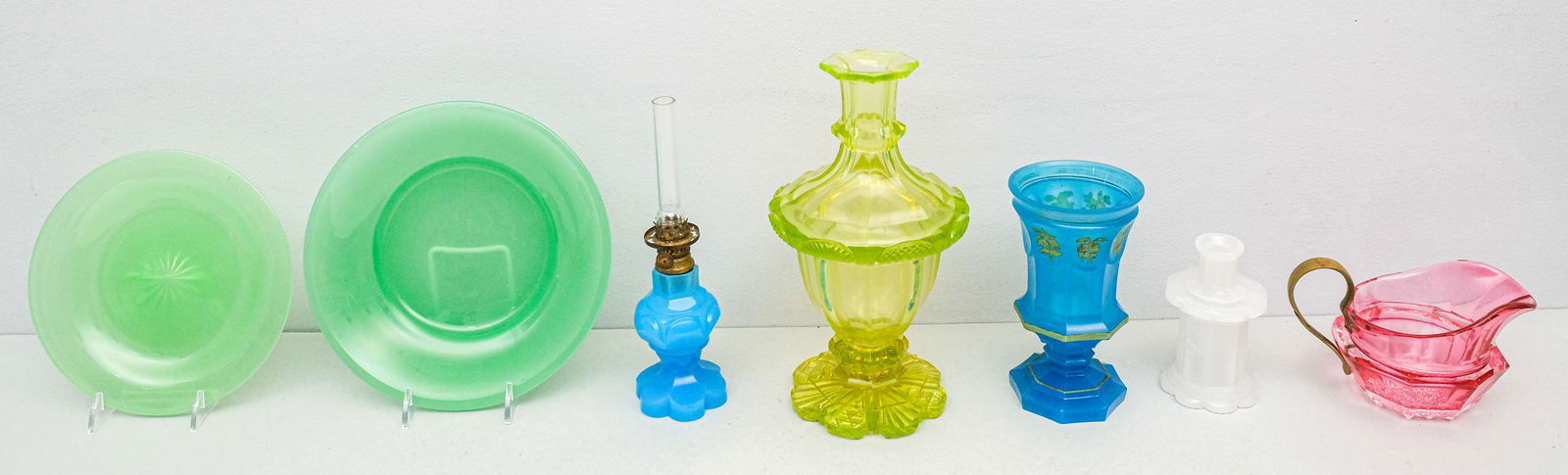 Group of Antique Colored Glass (1 of 9)