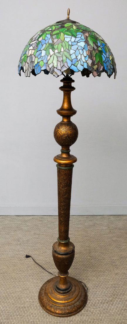 Tiffany Style Stained Glass Floor Lamp (1 of 4)