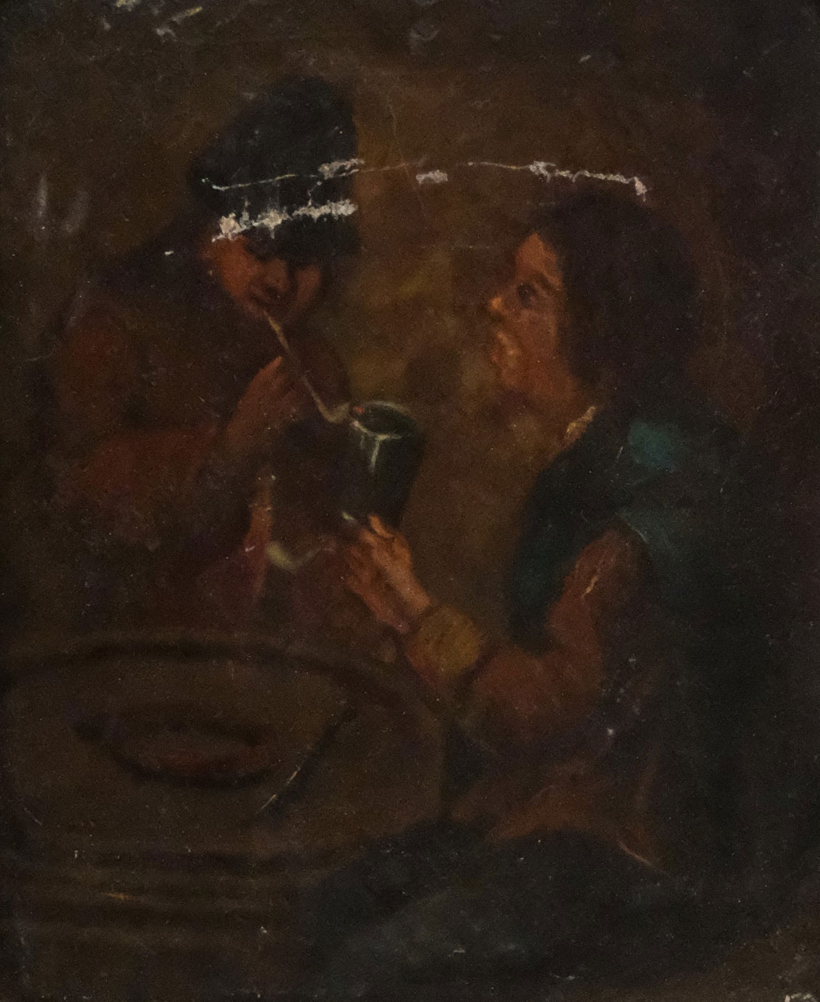 In the Style of van Ostade, Men at a Tavern (1 of 5)