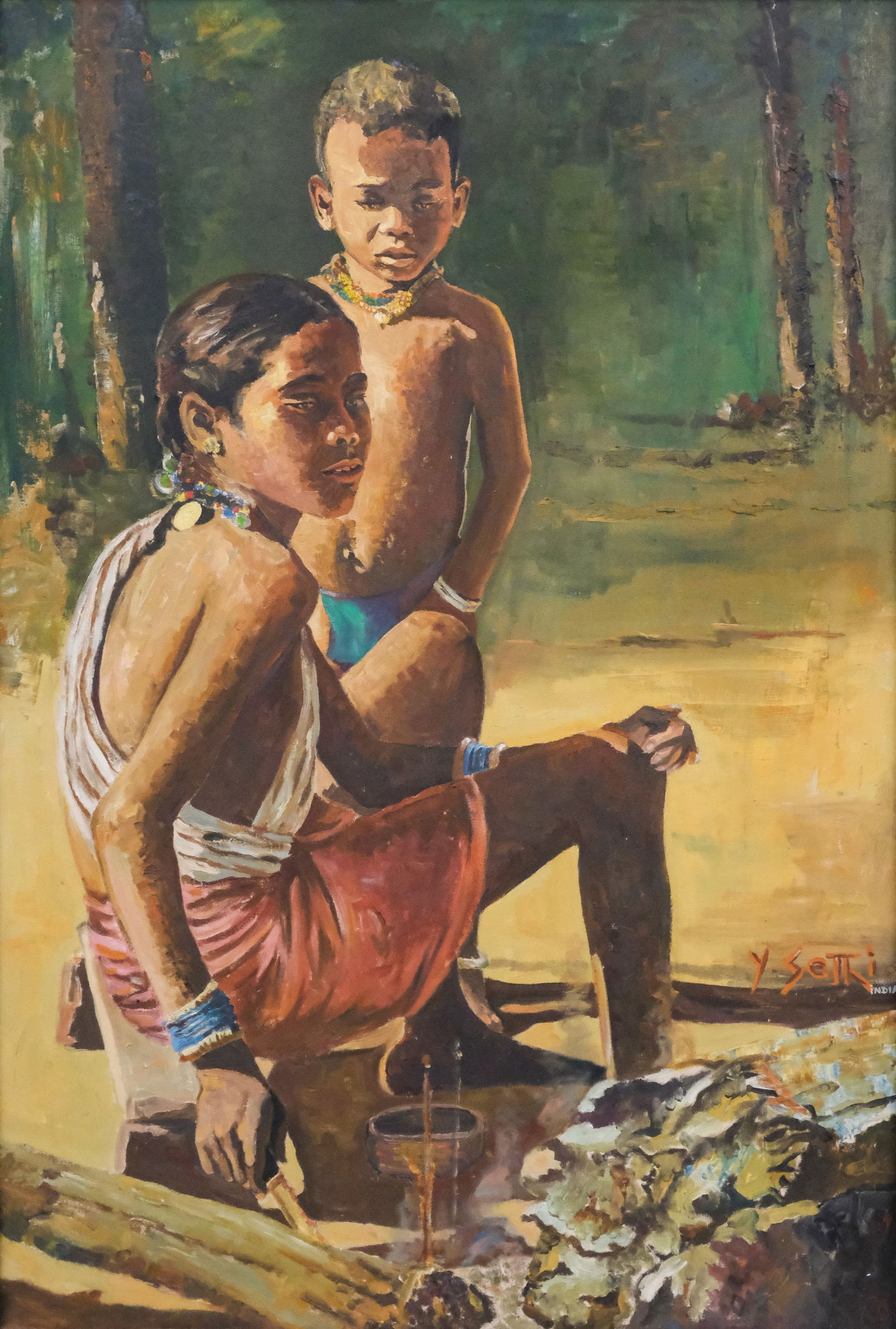 Indian School, Two Children (1 of 5)