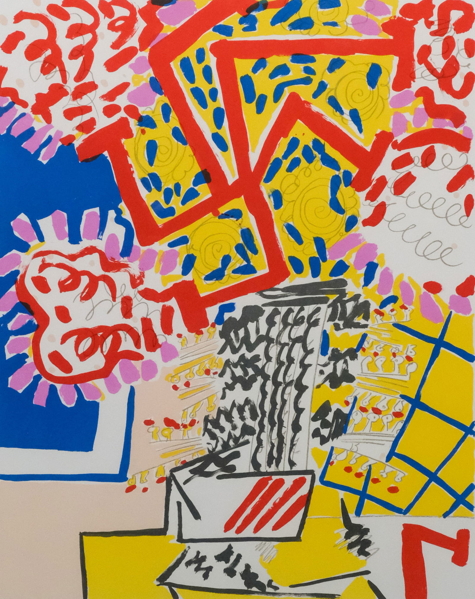 Knox Martin, "Flowers IX" (1 of 5)