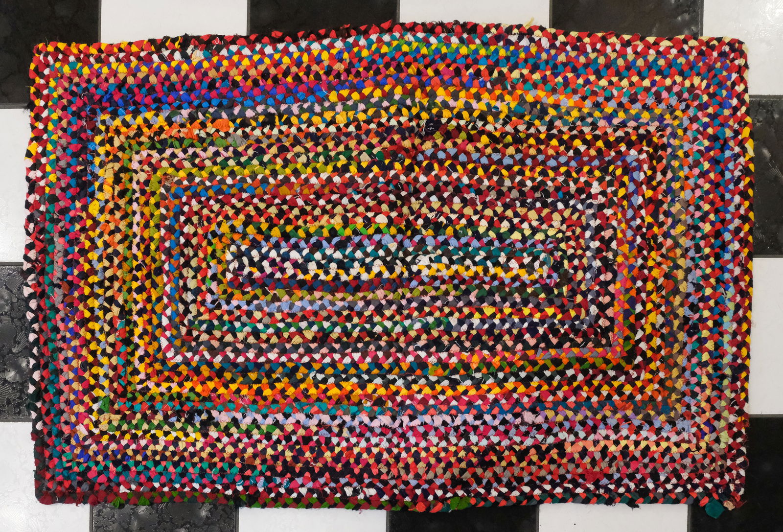 Rainbow Rag Rug 37" x 61" (1 of 6)