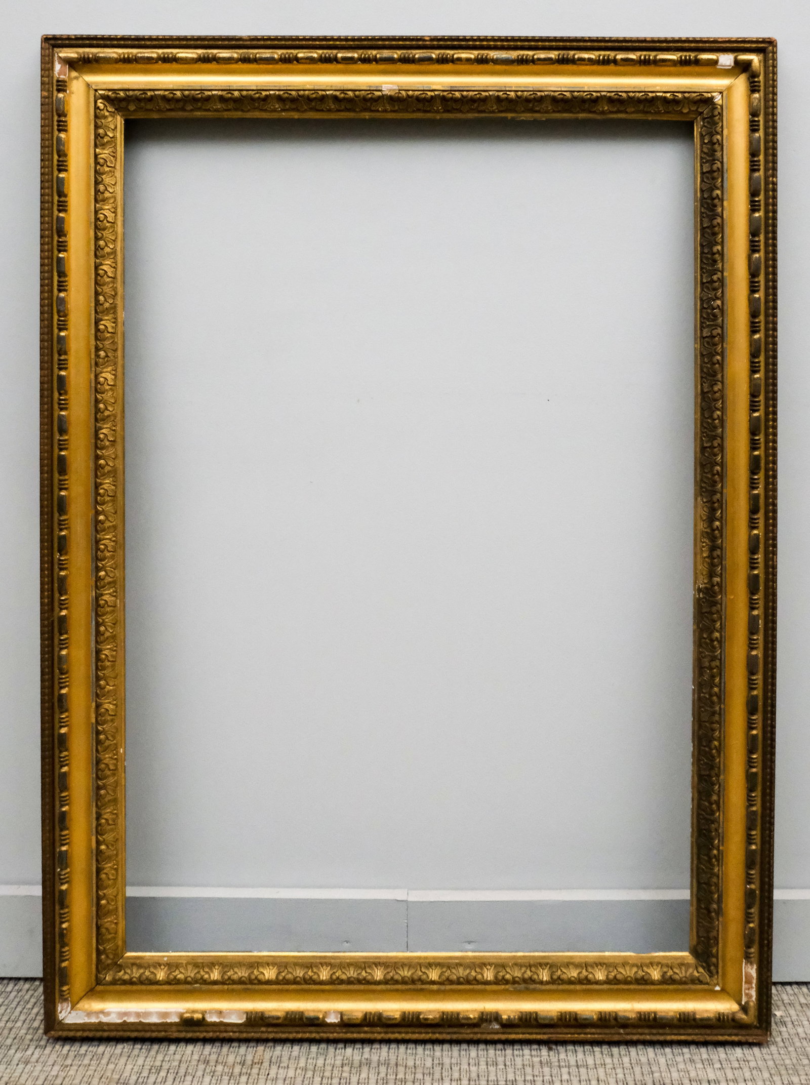 American Barbizon Frame 26" x 38 1/4": American, ca. 1870. Overall 33 1/2" x 45 3/4", rabbet 26" x 38 1/4", molding 4".