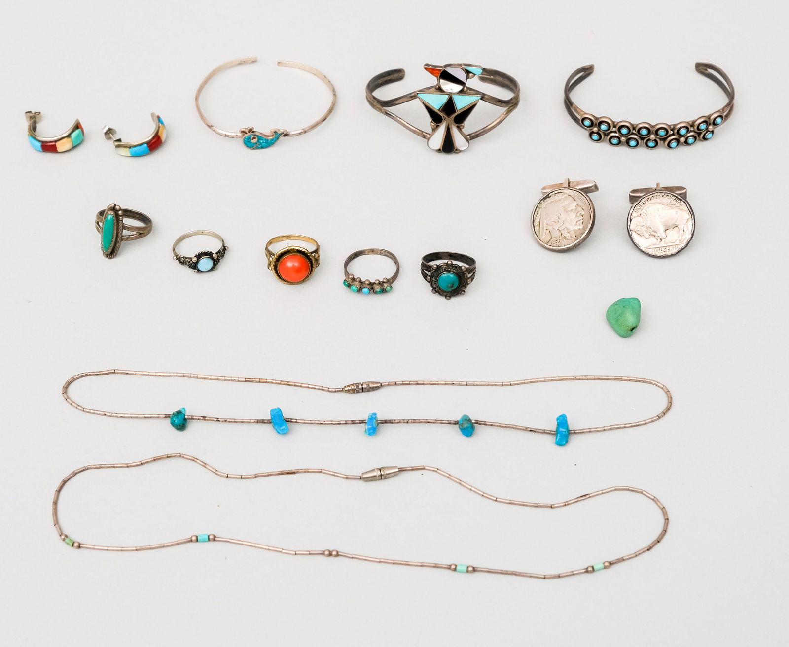 Group of Silver Native American Jewelry (1 of 11)