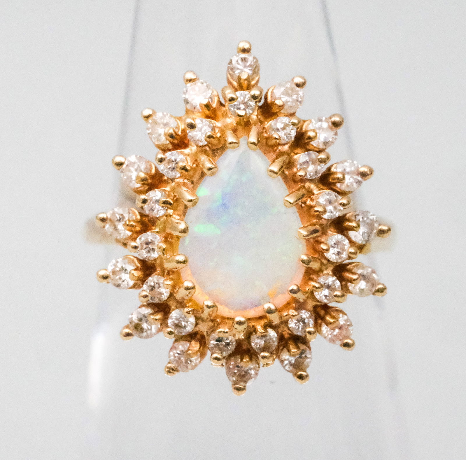 14K Gold Diamond & Opal Ring (1 of 11)