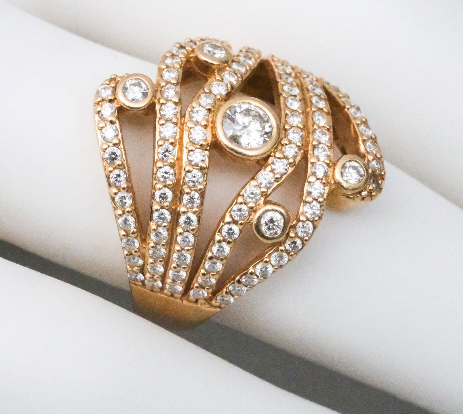 14K Gold & Diamond Cocktail Ring (1 of 13)