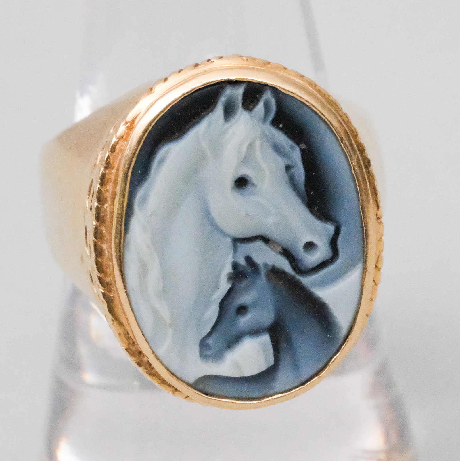 14K Gold & Hardstone Cameo Ring (1 of 14)