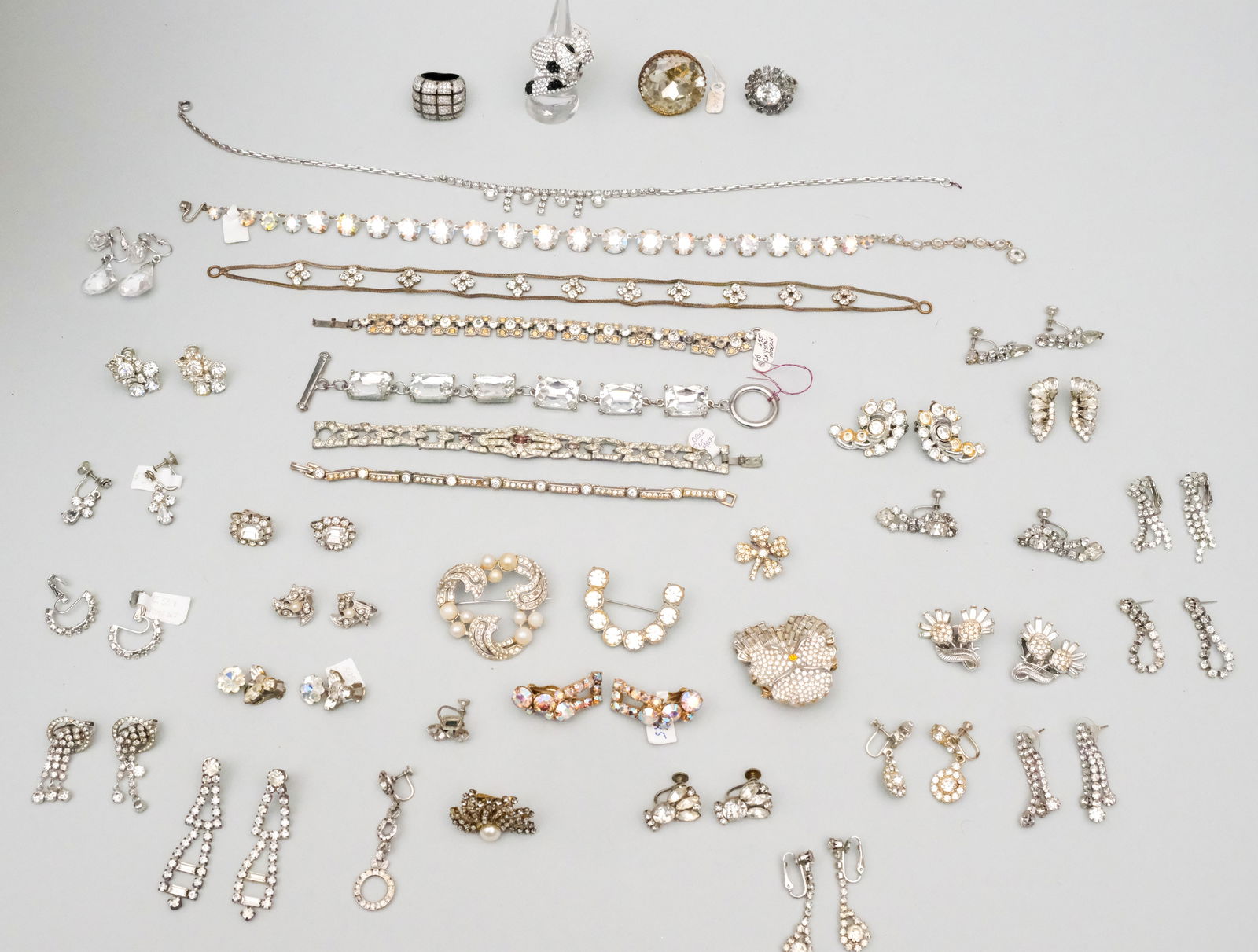 Group of Rhinestone Costume Jewelry (1 of 4)
