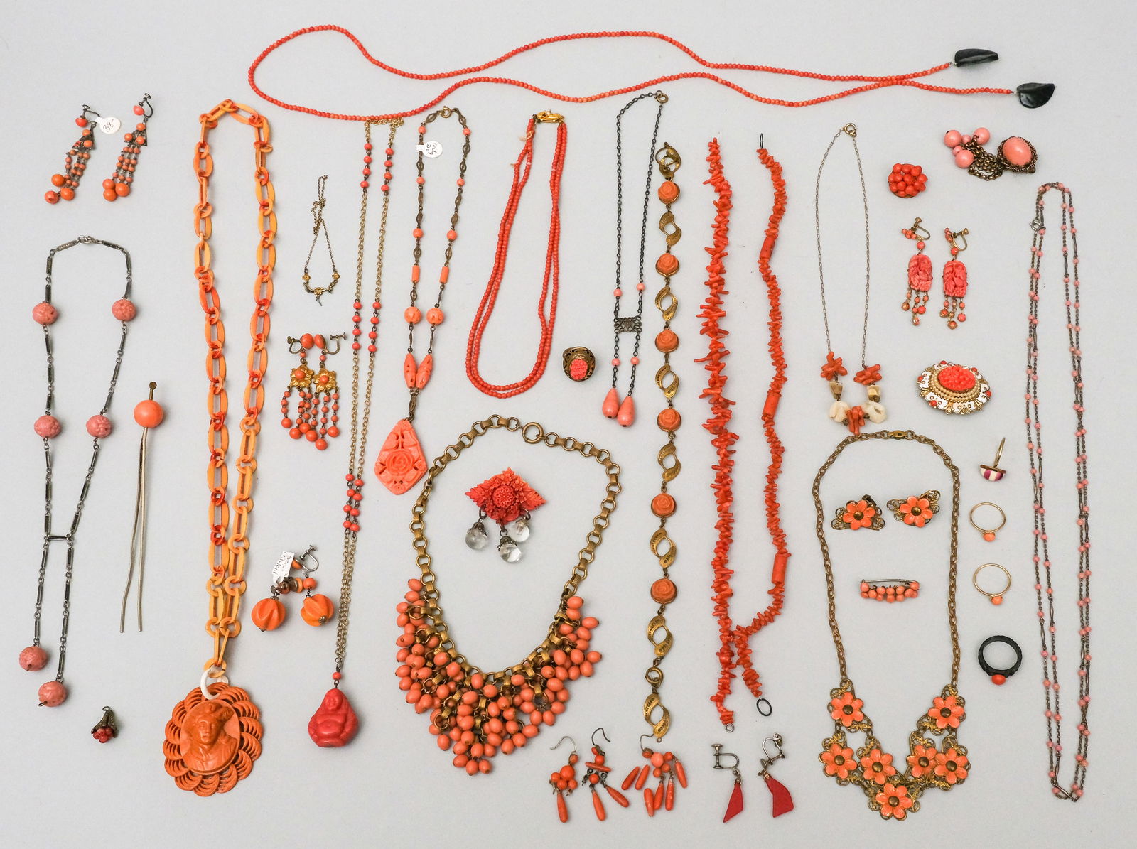 Group of Quality Costume Jewelry including Coral (1 of 7)