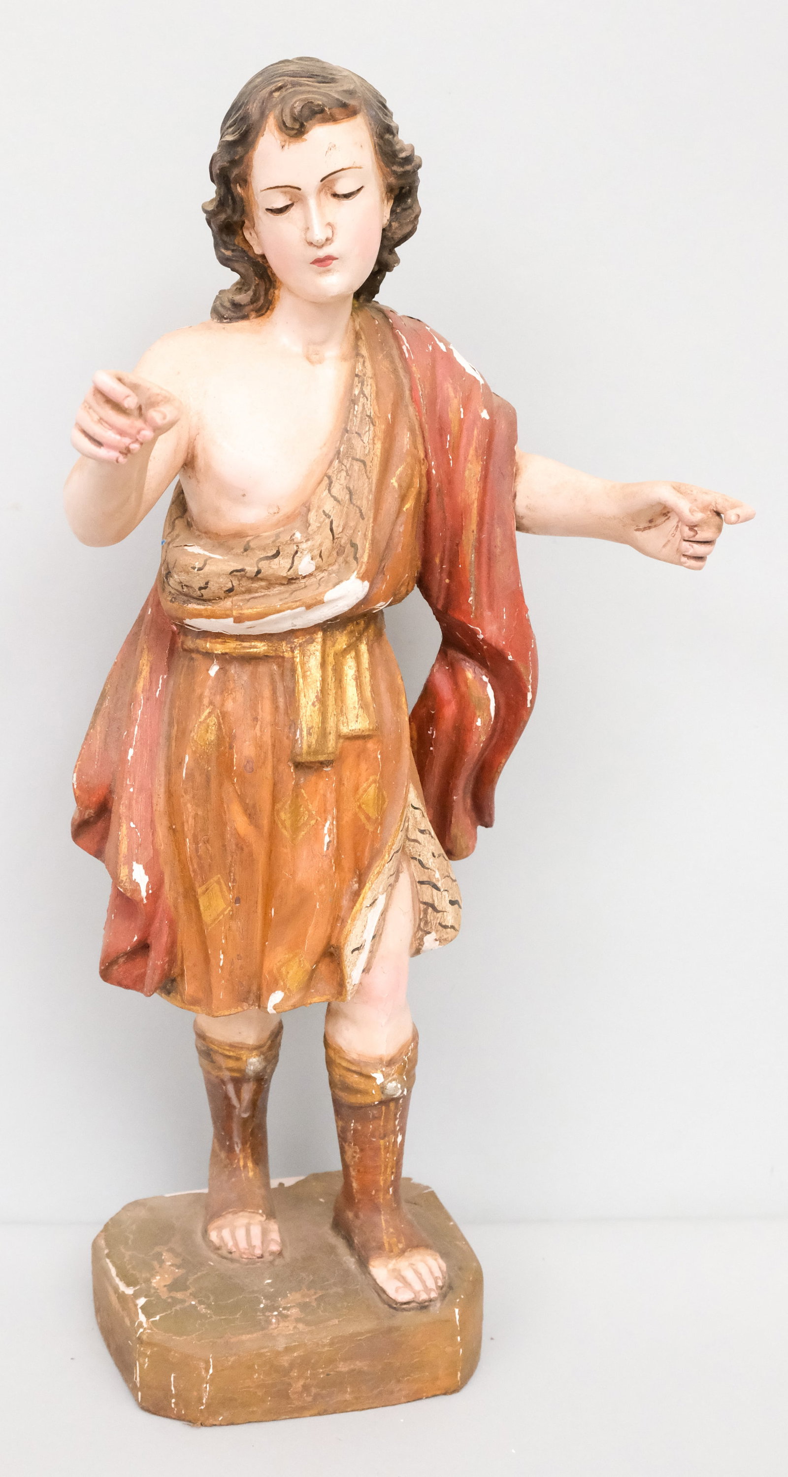 Antique Santos Figure of St. Michael (1 of 9)