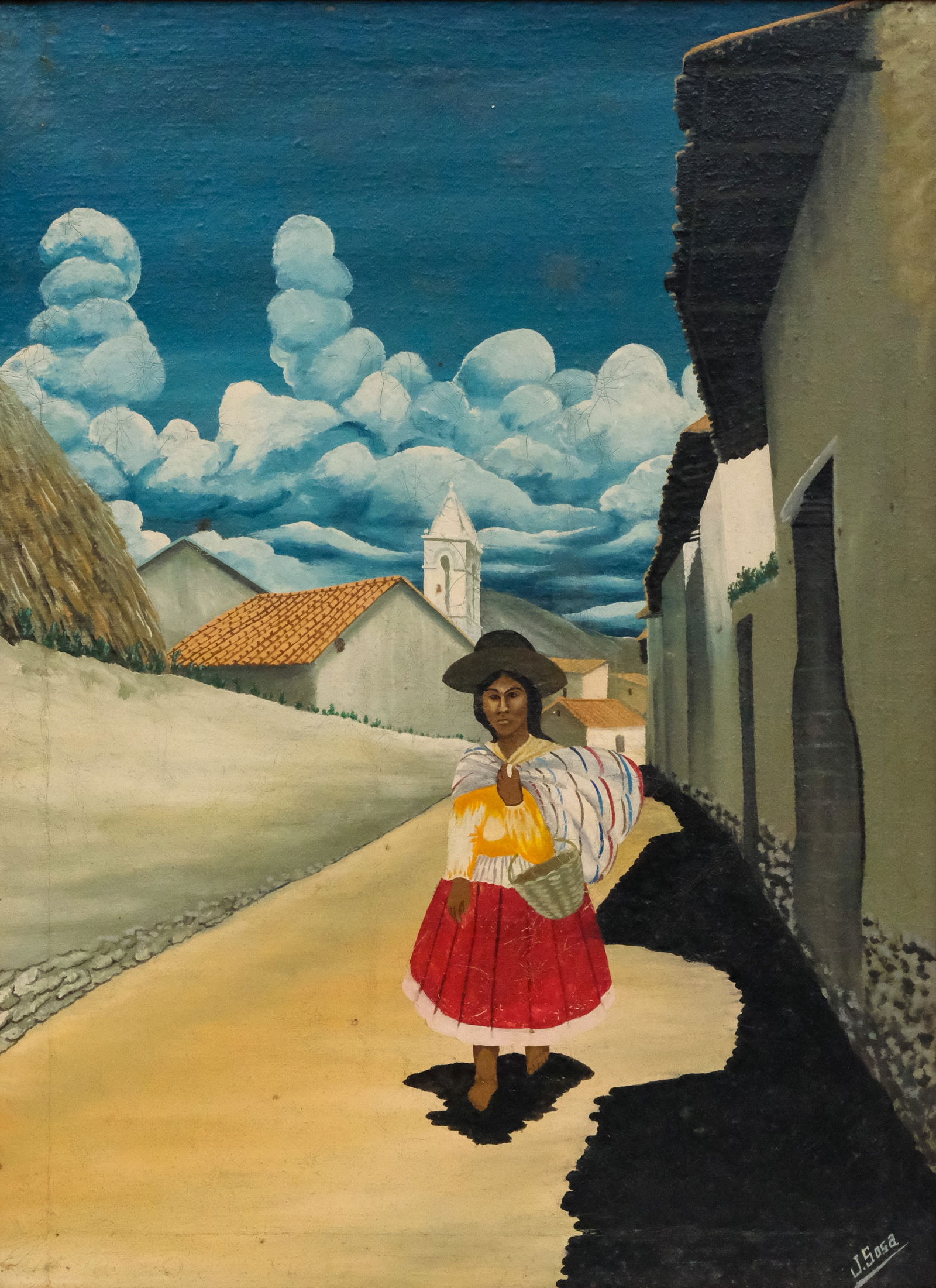 Latin American School, Woman on the Street (1 of 5)