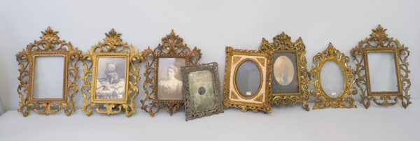 Lot of Gilt Cast Iron Frames (1 of 7)