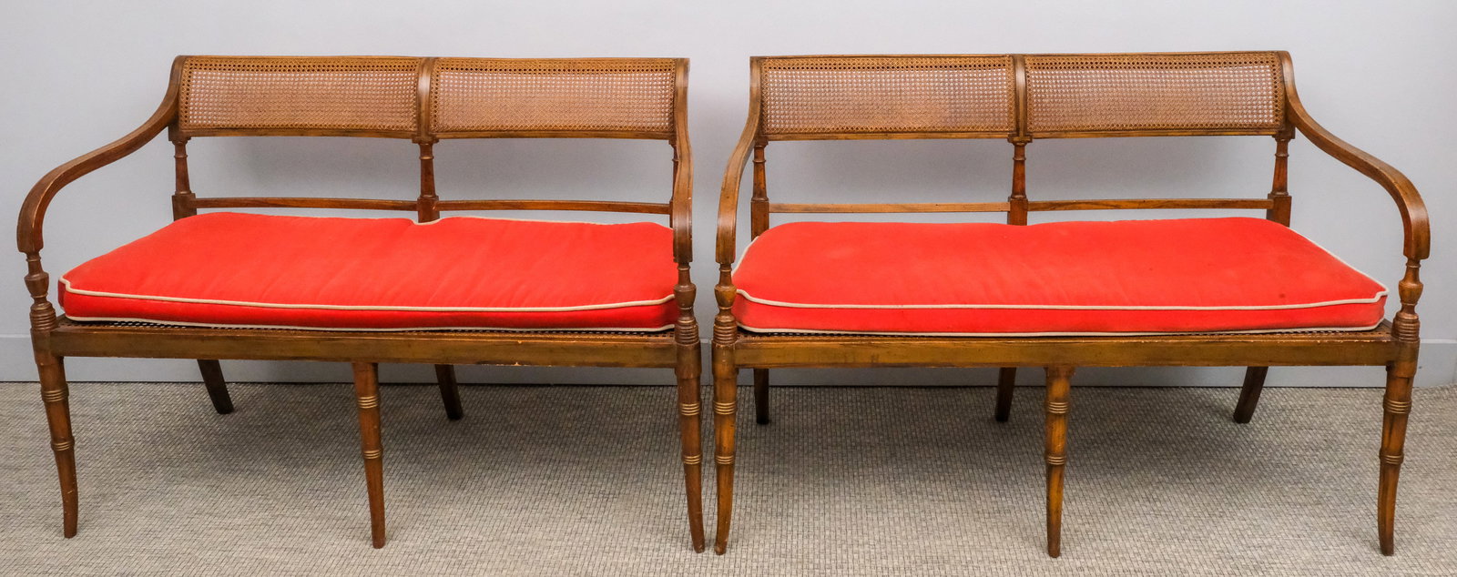 Pair of Cane Loveseats (1 of 14)
