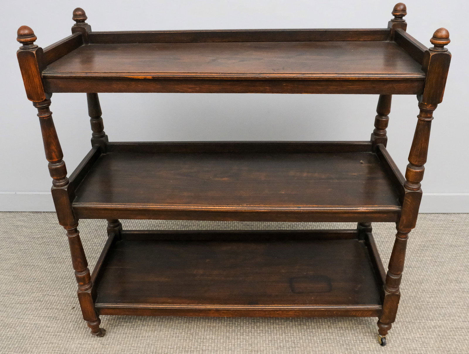 Victorian Oak Three Tiered Server (1 of 7)