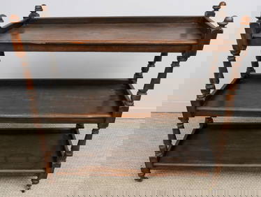 Victorian Oak Three Tiered Server (1 of 7)