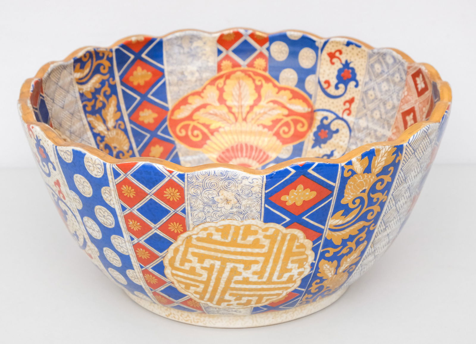 Oversized Imari Porcelain Punch Bowl (1 of 12)