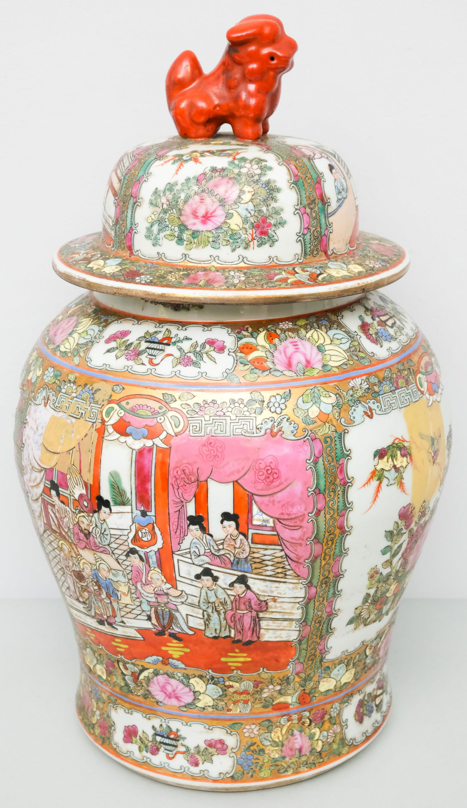 Antique Chinese Famille Rose Ginger Jar (1 of 7)