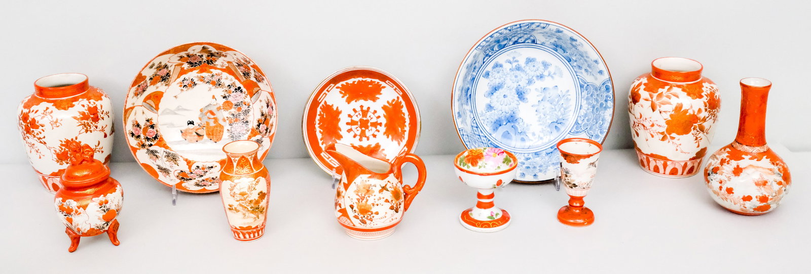 Group of Japanese Antique Kutani Porcelain (1 of 20)