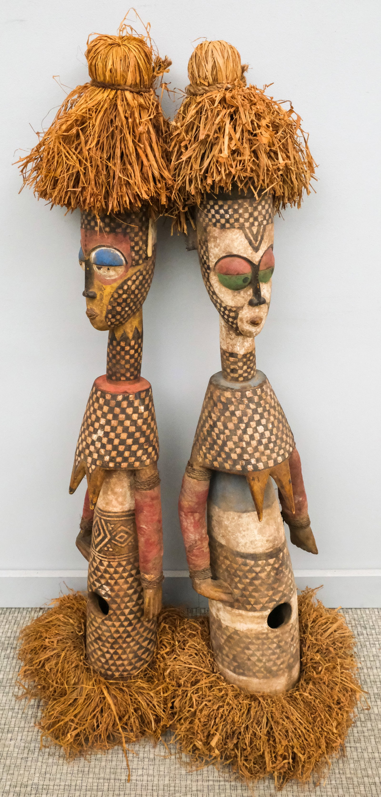 Pair of Southern Kuba Warrior Sculptures (1 of 9)