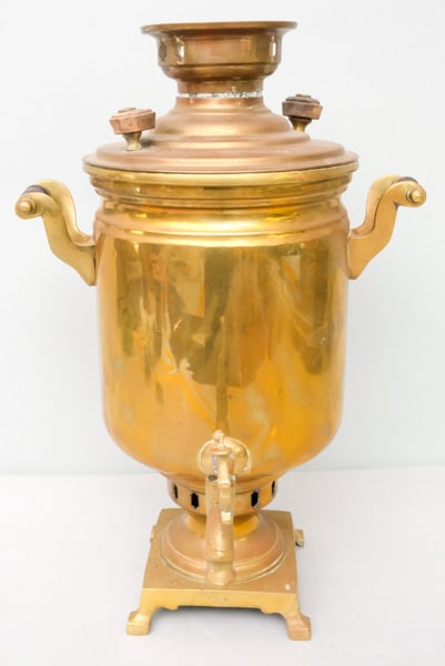 Antique Russian Brass Samovar (1 of 8)