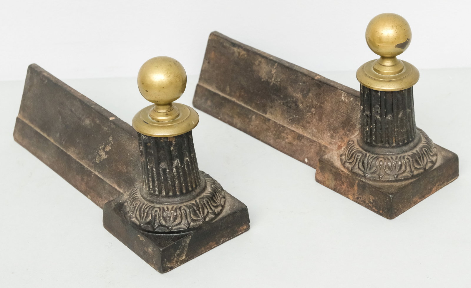 Pair of Cast Iron Fire Dogs (1 of 7)