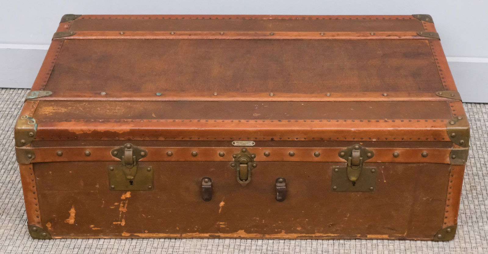 Antique Malles Lavoet Parisian Trunk (1 of 9)