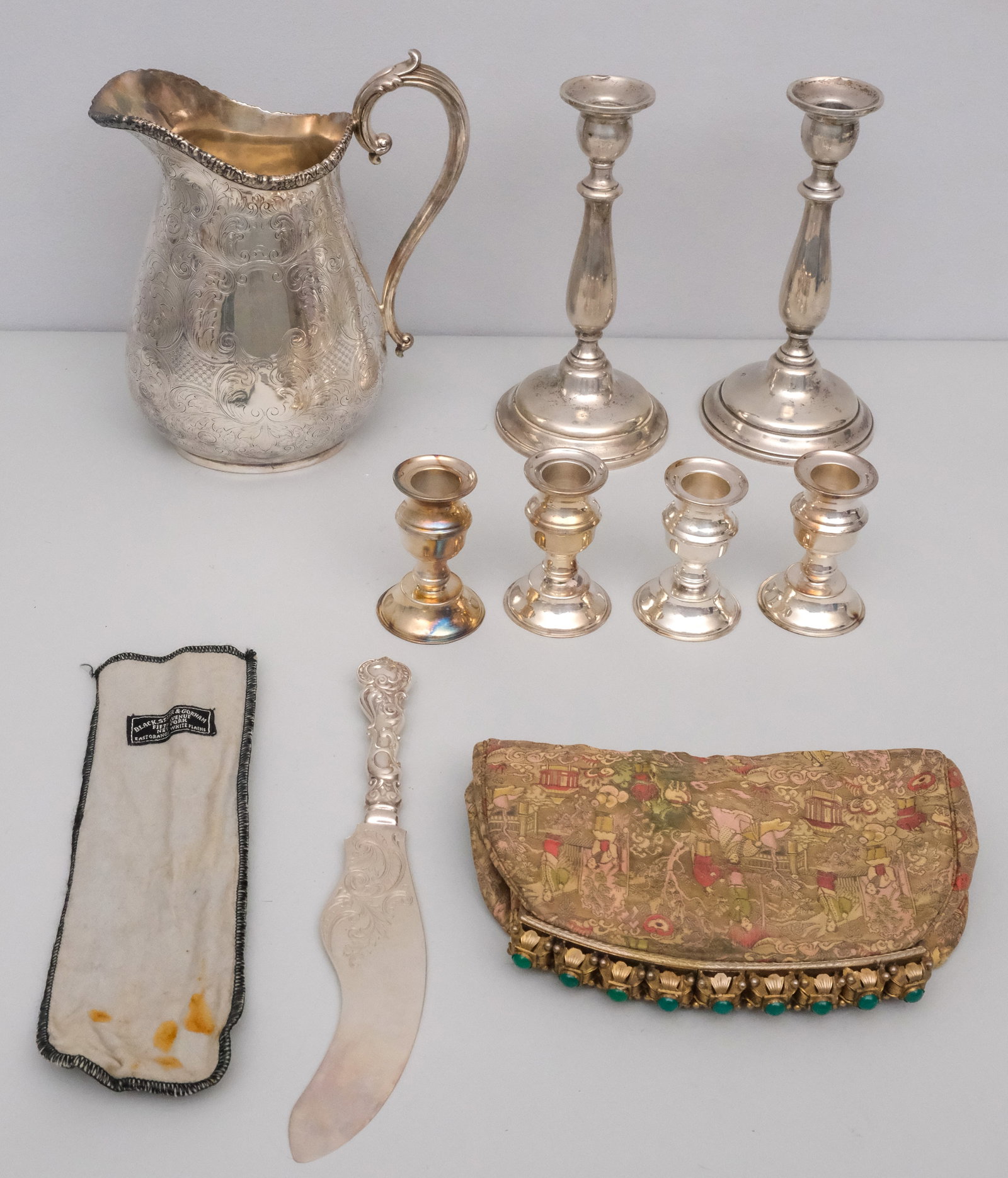 Mixed Lot of Plate, Weighted Sterling, and a Purse (1 of 20)