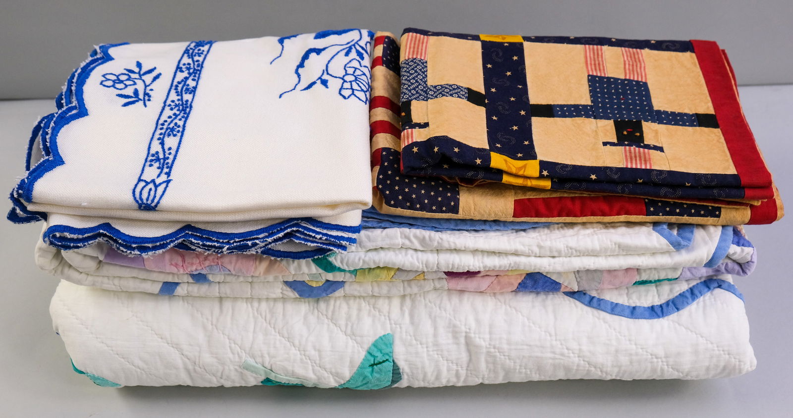 Lot of Mixed Textiles & Quilt (1 of 15)