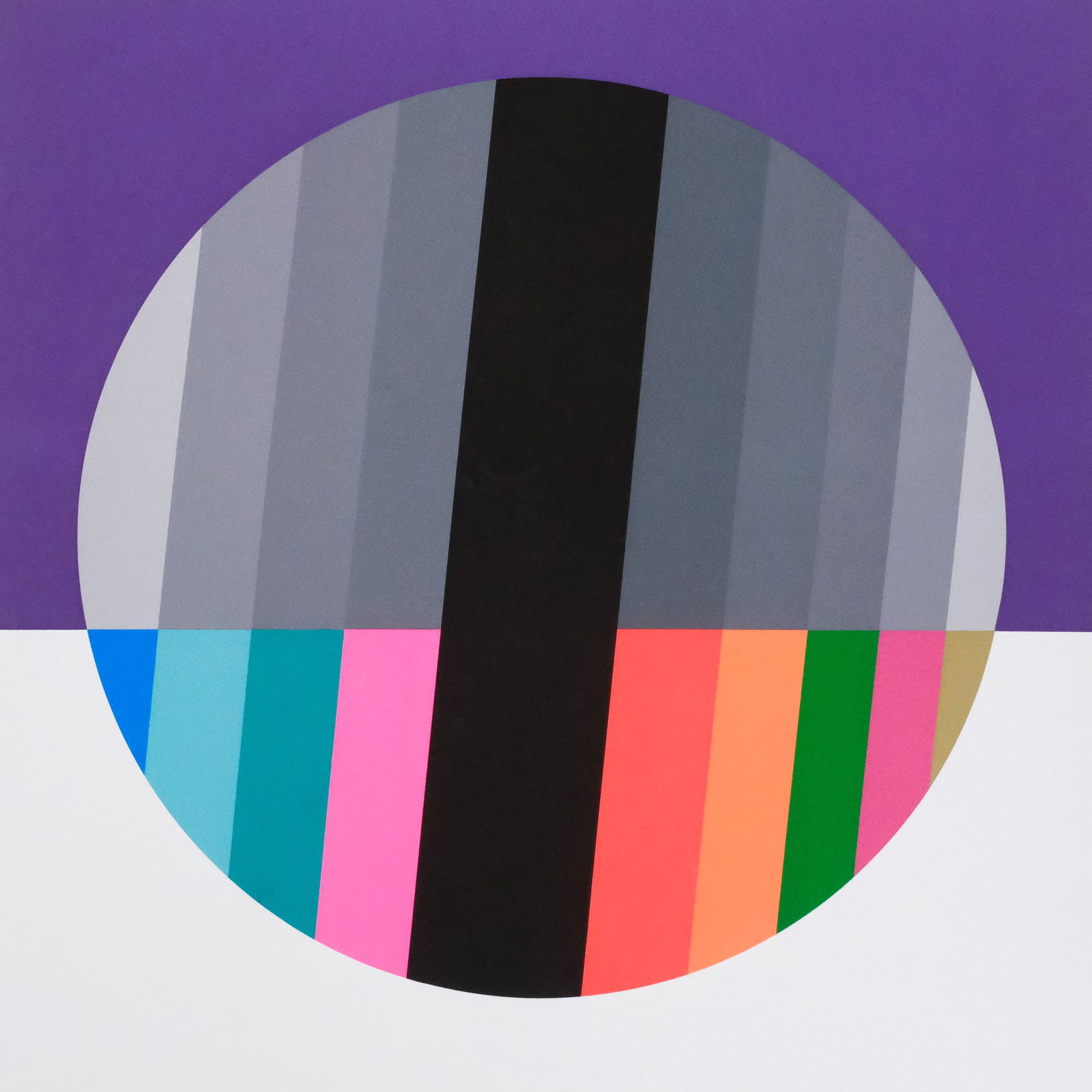 Eugenio Carmi, Circle Op Art: Eugenio Carmi (Italian, 1920-2016), 1973, limited edition serigraph on paper, numbered "79/150" l.l., signed and dated in pencil l.r., 31 1/2" x 31 1/2" image size, 36" x 36" sheet size.