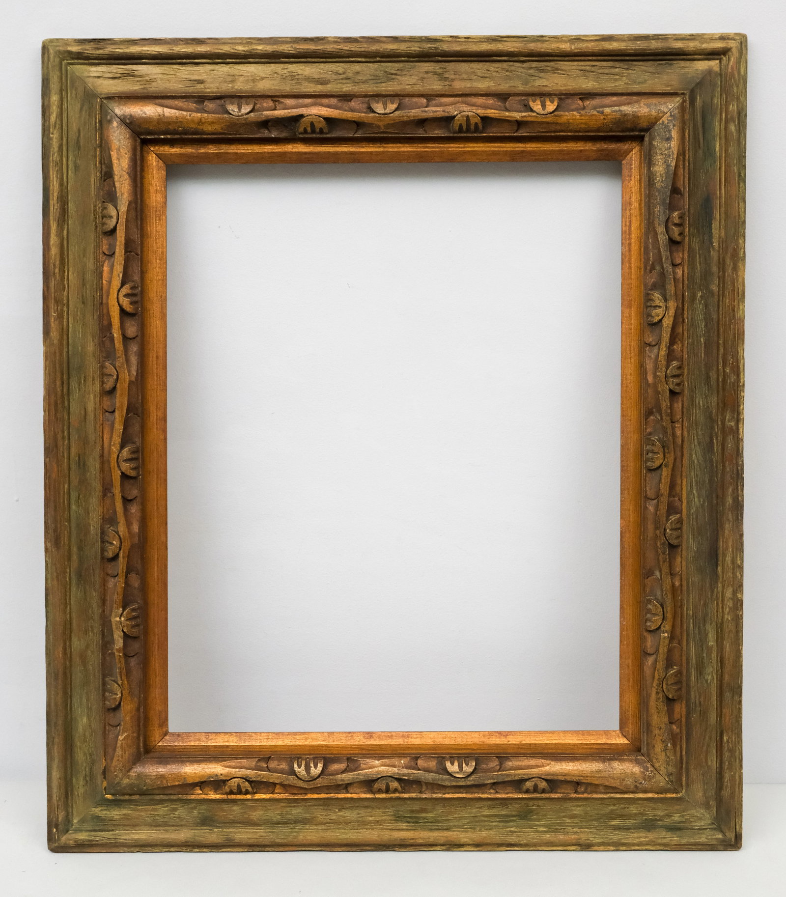 American Modernist Frame 16" x 20": American, ca. 1960, in the Spanish taste. Overall 24" x 28", rabbet 16" x 20", molding 4 1/4".