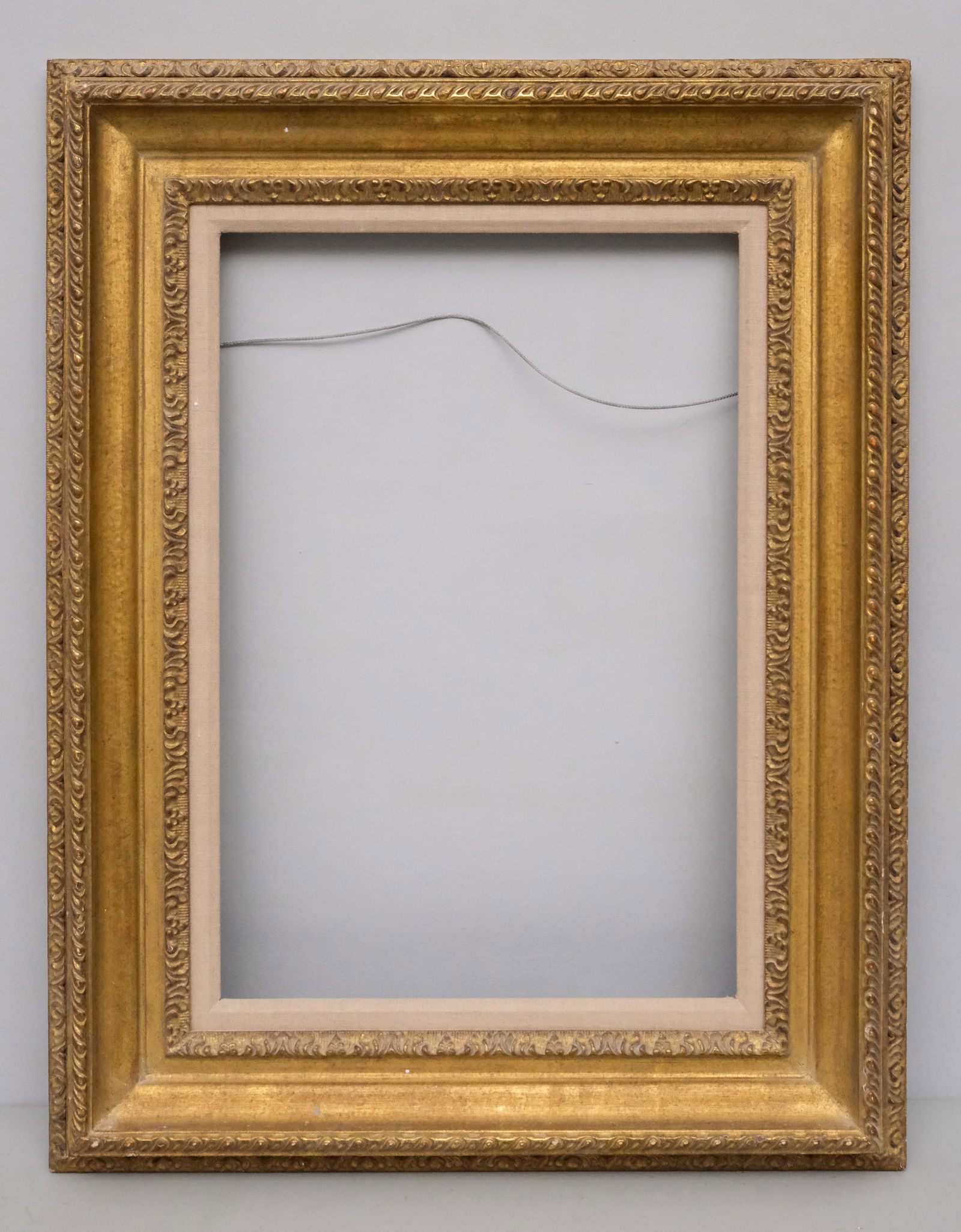 Custom Giltwood Salvator Rosa Frame 15" x 22": American, 20th century, in the Italian taste. Overall 24" x 31", rabbet 15" x 22", molding 4 3/4".