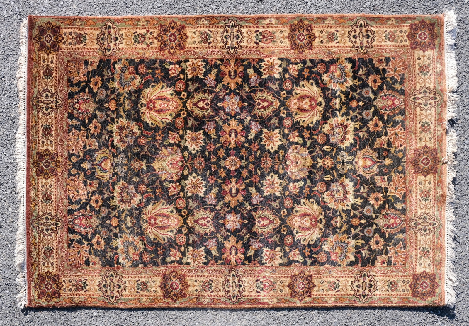 Vintage Persian Rug 49" X 74": 20th century. Measures 49" X 74".