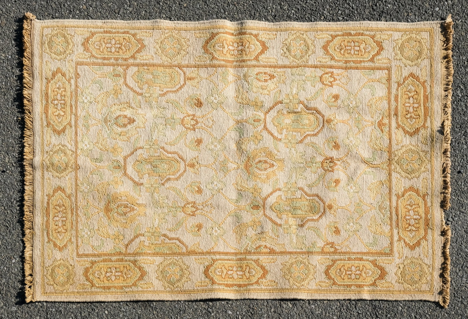 Vintage Persian Rug 43" X 62": 20th century. Measures 43" X 62".