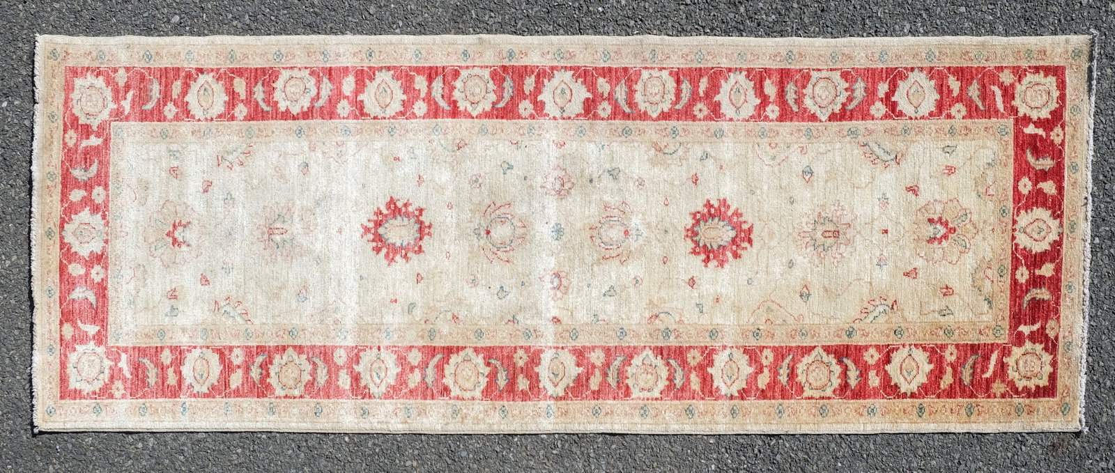 Vintage Persian Runner 33" X 95": 20th century. Measures 33" X 95".