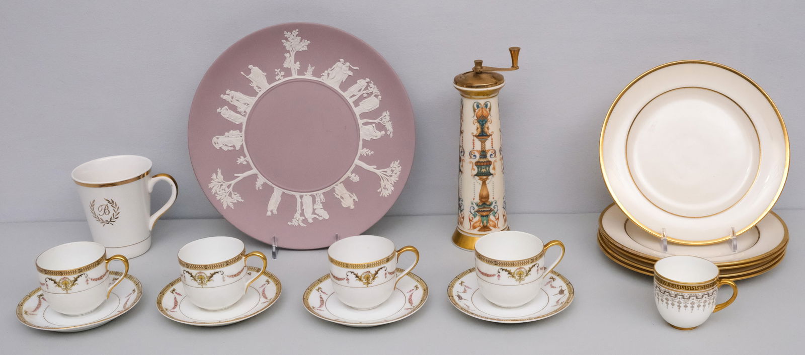 Lot of Assorted Porcelain: By Lenox, Noritake, and Wedgwood.
