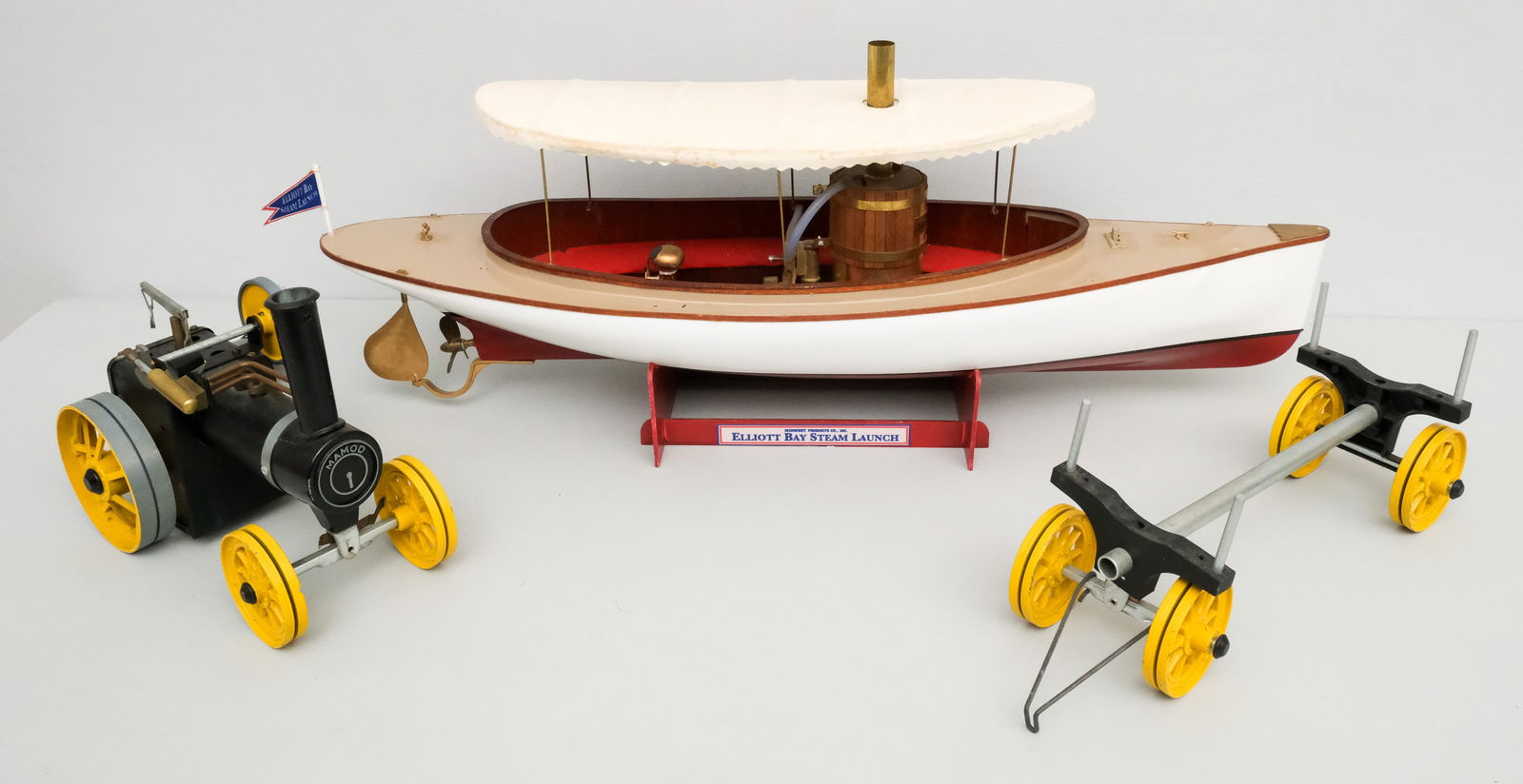 Midwest Model Steam Engine Boat & Mamod Tractor Auction