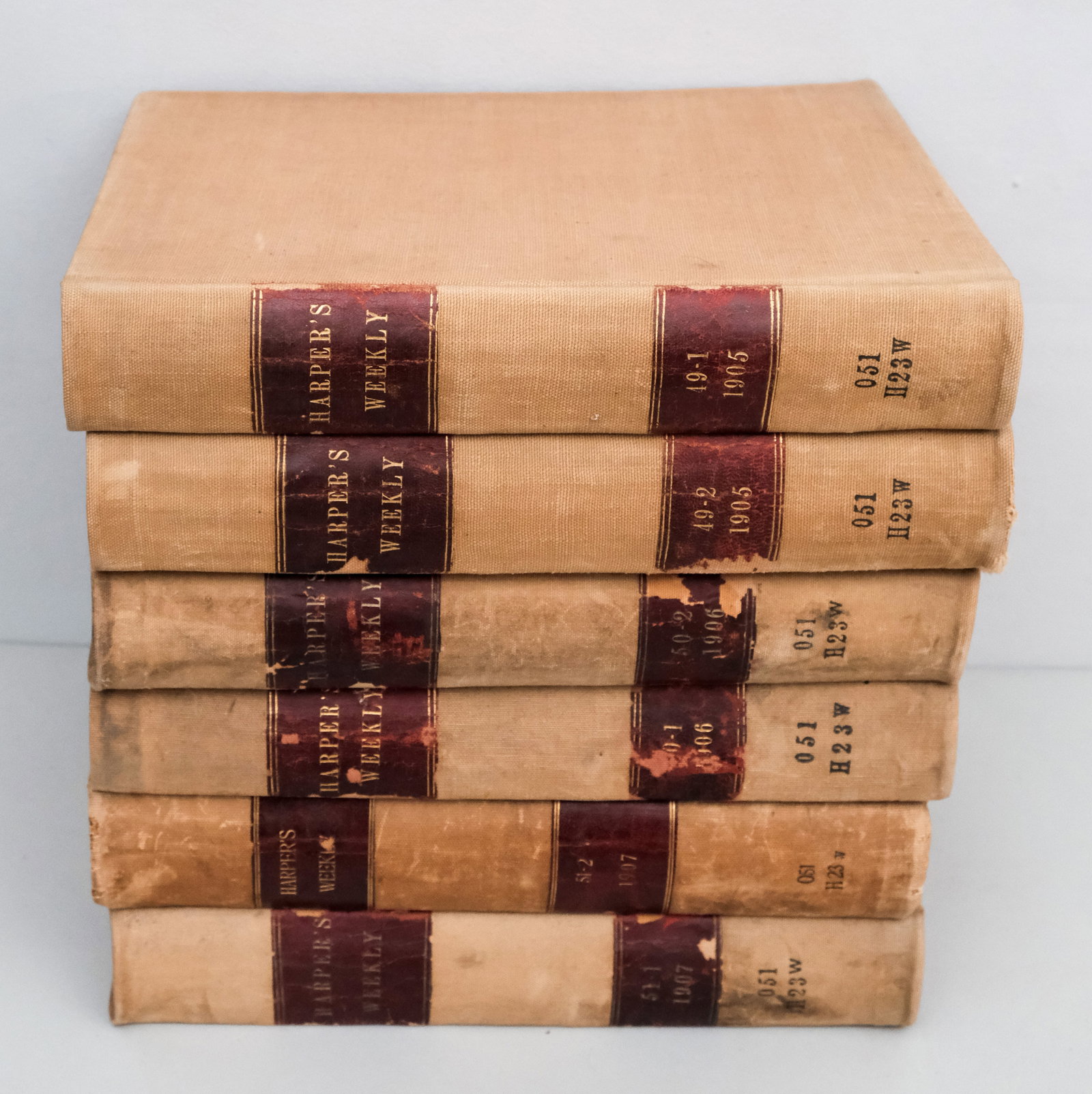Harper's Weekly 6 Bound Volumes 1905-1907 (1 of 20)