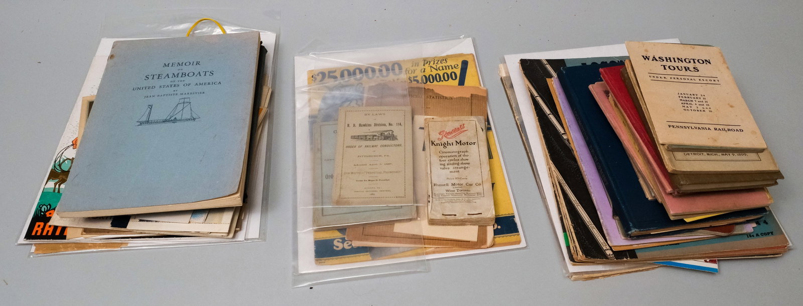 Ephemera on Planes, Trains, & Automobiles: As photographed
