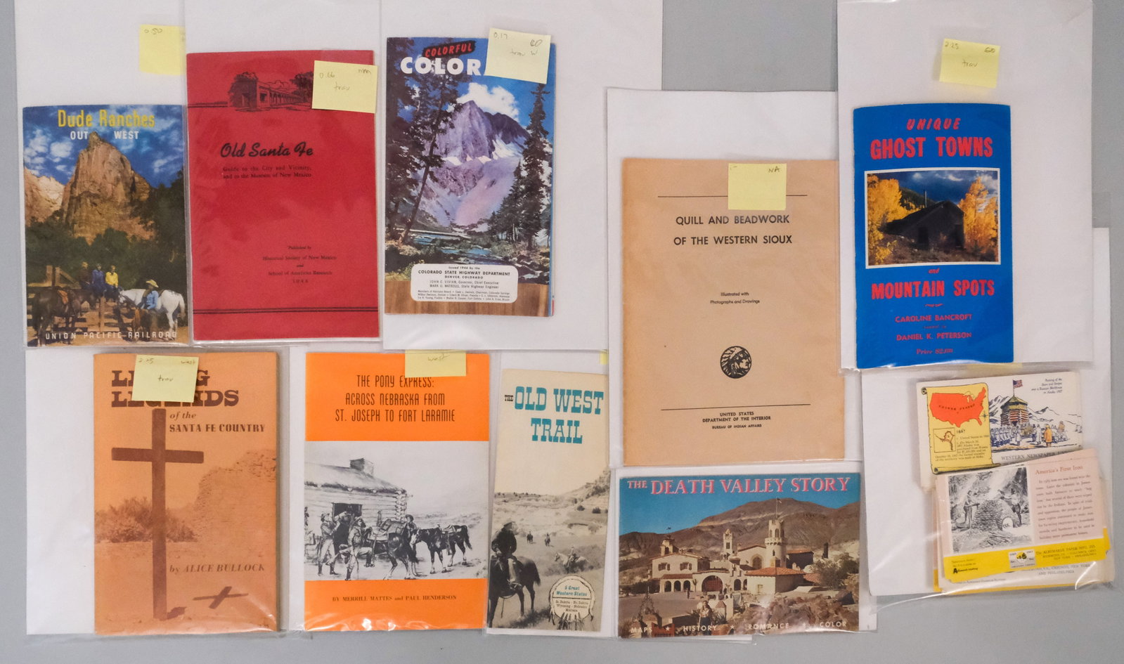 Group of Western Related Ephemera: Lot as photographed