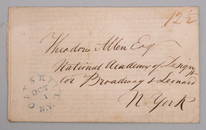 Thomas Cole Letter to Theodore Allen Esquire