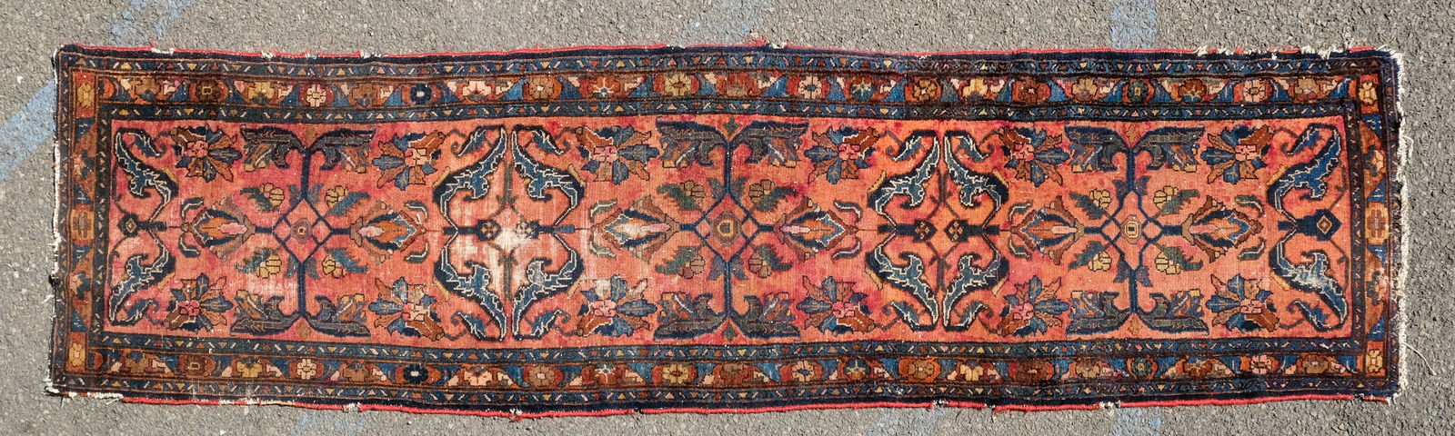 Antique Sarouk Runner 32" x 122" (1 of 6)