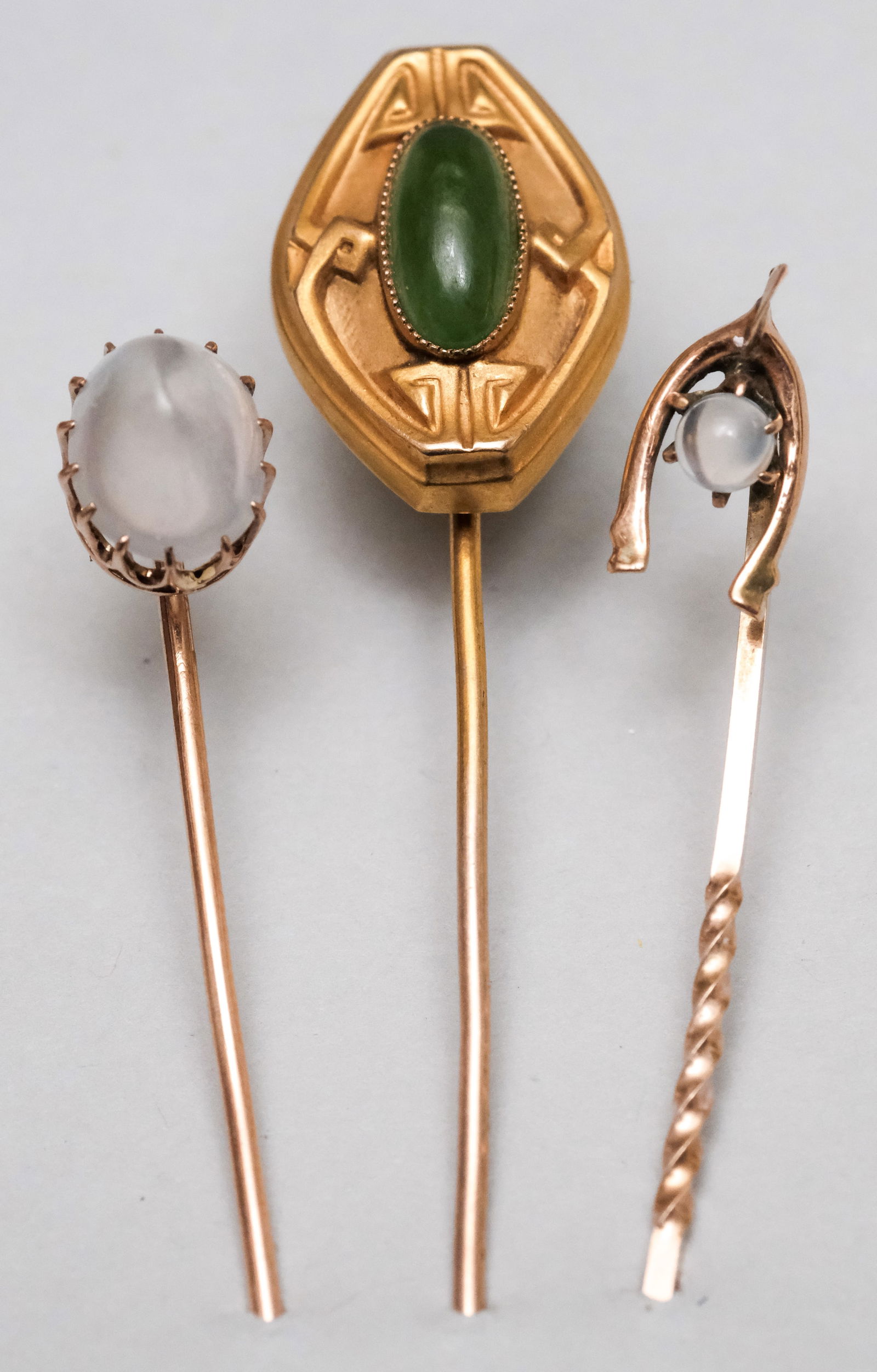 3 Antique 10K Gold Stickpins (1 of 8)