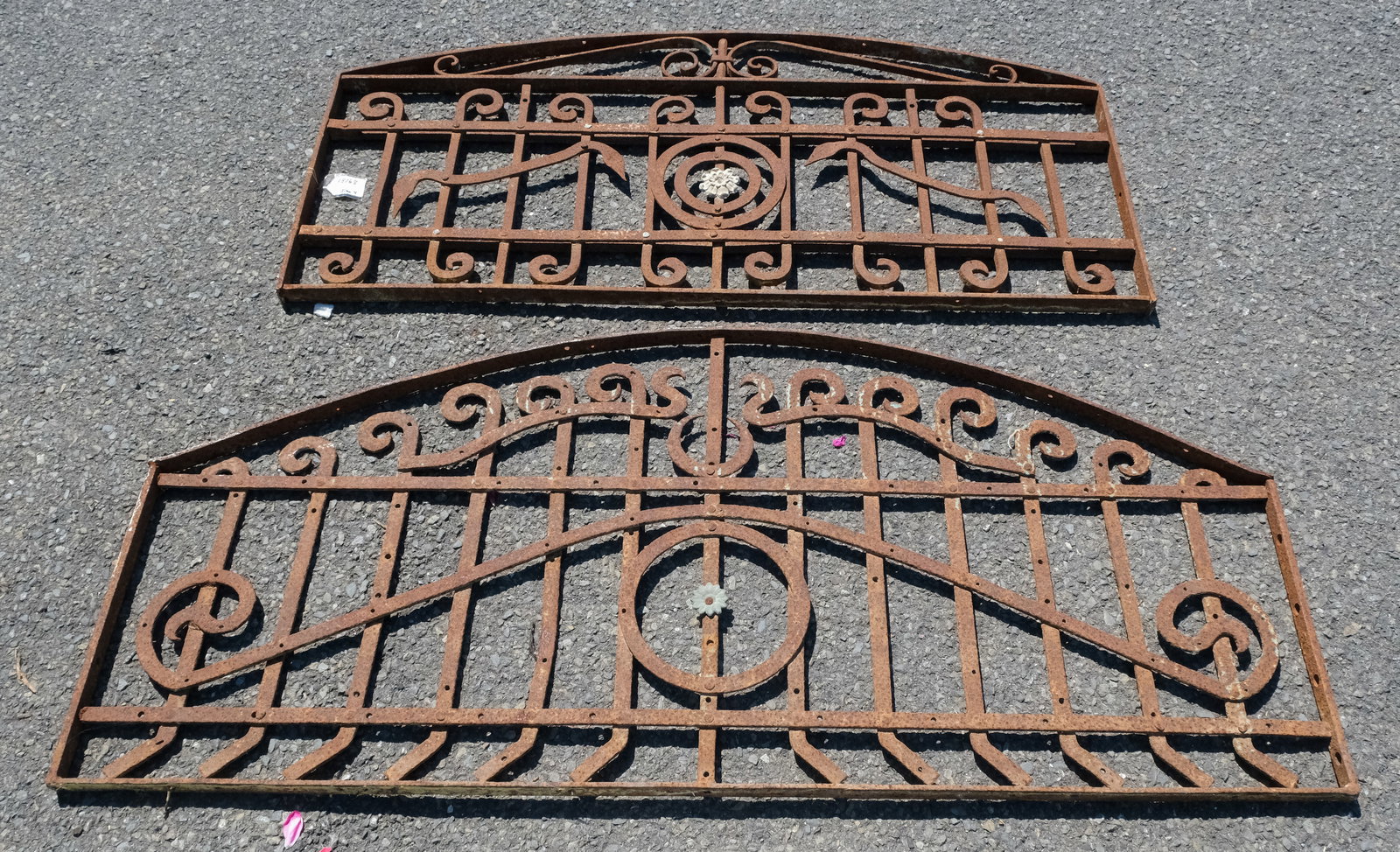 2 Antique Wrought Iron Architectural Elements (1 of 4)