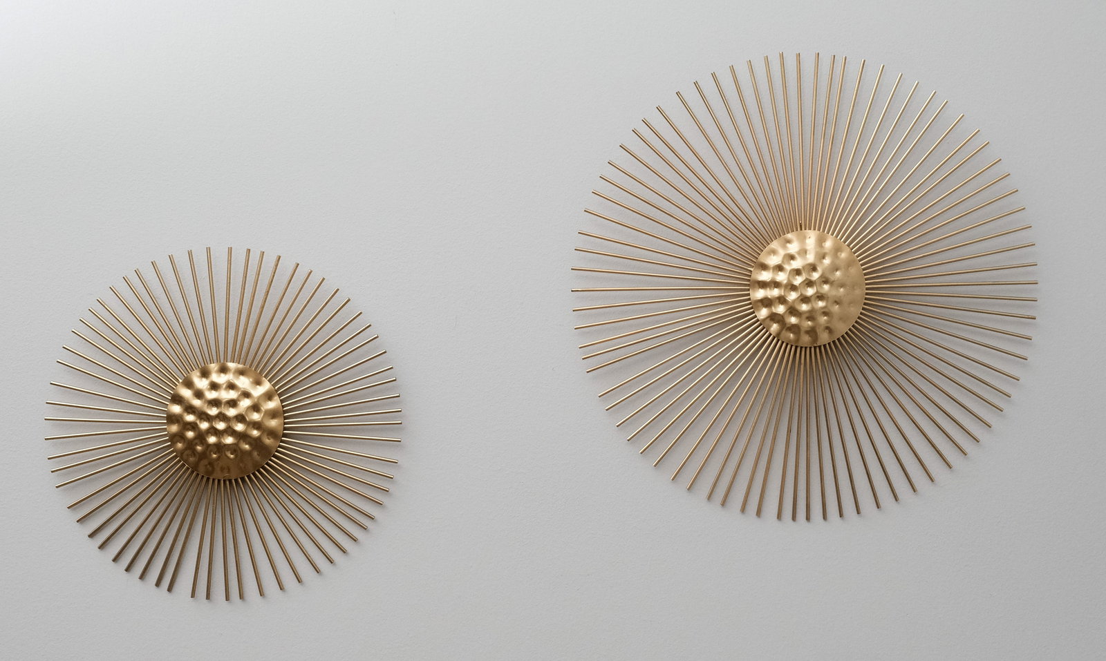 Two Brutalist Sunburst Wall Hangings (1 of 4)