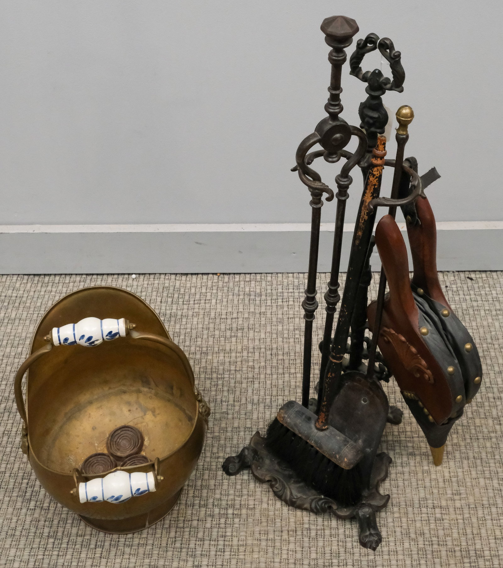 Set of Antique Fireplace Tools (1 of 6)